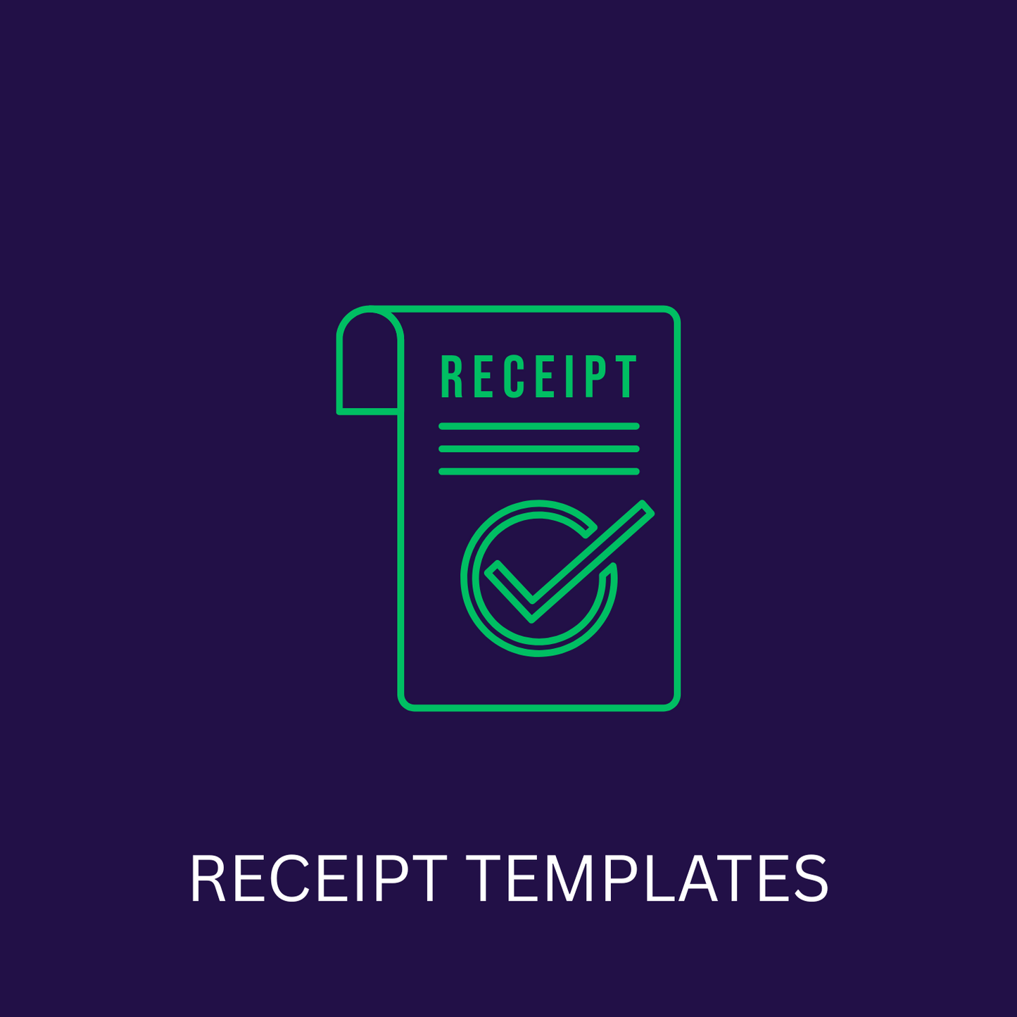 RECEIPT TEMPLATES